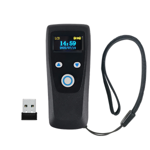 Escáner de código de barras de batería recargable BT inalámbrico con memoria Dongle USB - Product Image 1