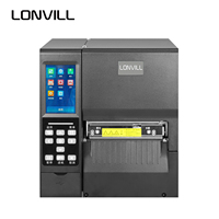 Impresora de Etiquetas RFID LONVILL, Impresora Industrial de Transferencia Térmica de Alta Definición de 600 dpi para Etiquetas de Embalaje y Envío