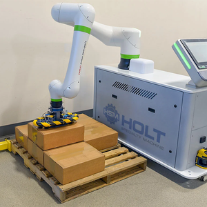 Robot collaboratif de manutention de 20 kg <span class=keywords><strong>FANUC</strong></span> <span class=keywords><strong>CRX</strong></span> 20iA avec pince robotique pour la palettisation de matériaux emballés en caisses - Product Image 3
