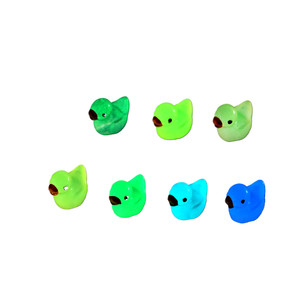 Chunjun paisaje siete colores que brillan en el pato amarillo oscuro muñeca colgante musgo lindos accesorios decorativos pequeños o - Product Image 4