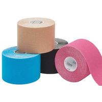 Cinta de Kinesiología Deportiva Unisex, Ecológica, Transpirable, Impermeable y Elástica, de Algodón Color Piel, 5cm*5m