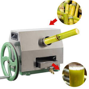 Machine d'extraction de jus de canne à sucre motorisée mini, personnalisable en gros, en acier inoxydable 304, garantie 1 an, facile à utiliser - Product Image 1