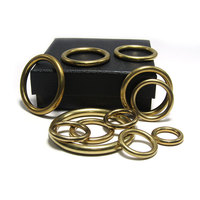 Anneau en O en laiton massif, anneau en O en laiton robuste pour collier de chien, laisse, sangle de sac, équipement équestre, accessoires de maroquinerie