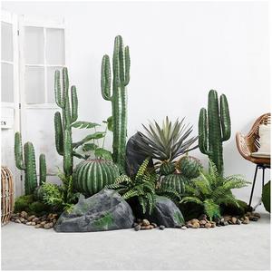 Plante Artificielle Personnalisée pour <span class=keywords><strong>D</strong></span>écoration Murale, Arrière-plan de Gazebo Extérieur, Vente en Gros de <span class=keywords><strong>Cactus</strong></span> Artificiels - Product Image 1