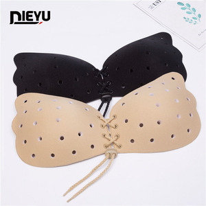 Лала богиня Невидимый Готический бюстгальтер свадебное платье цельный груди Лепестки без бретелек пуш-ап дышащий спандекс/нейлон Сексуальное белье - Product Image 1