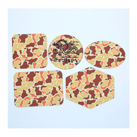Patch de chapeau en cuir PU avec logo camouflage, dos en cuir laserable, avec adhésif, pour enfants - unisexe
