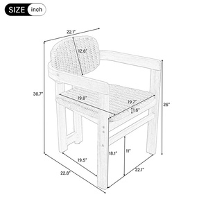 Ensemble <span class=keywords><strong>de</strong></span> meubles <span class=keywords><strong>de</strong></span> <span class=keywords><strong>jardin</strong></span> <span class=keywords><strong>de</strong></span> style américain, confortable, pour 2 personnes, finition teck, chaises en corde naturelle tressée, pour l'extérieur - Product Image 6