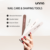 UNNA Kit professionnel de limes à ongles pour manucure, polissage et façonnage des ongles, tampons éponge DIY, limes à grains 100/180/300/600, pour salon et grossistes