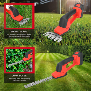 Taille-haie 2-en-1 Ciseaux à <span class=keywords><strong>gazon</strong></span> <span class=keywords><strong>sans</strong></span> <span class=keywords><strong>fil</strong></span> avec batterie rechargeable Coupe-herbe à main pour pelouse de jardin - Product Image 6
