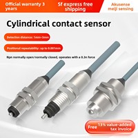 Capteur de positionnement répétitif pour machine-outil AKUSENSE M6/M10, cylindrique, haute précision, linéarité 0,001 mm, SUS303, IP67, NPN NO/NC