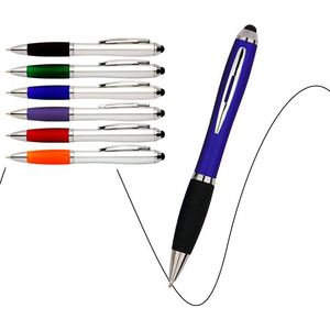 Promotional Bulk 2 in 1 <b>Stylus</b> Plastic Ballpoint <b>Pen</b> for Touch Screen Phone <b>Tablet</b> <b>With</b> Smooth Writing Custom Logo Printed - Product Image 1