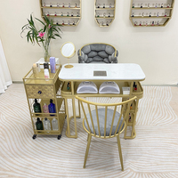 Ensemble de manucure de luxe de haute qualité, écologique, style moderne, mobilier de salon, chaise de pédicure, table, équipement de spa