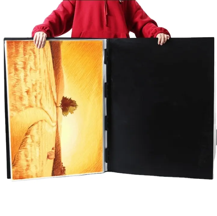 Best Welcome PP Folder A1 Loseblatt-Plakats ammlung Binder Folder Clear Book Binder File