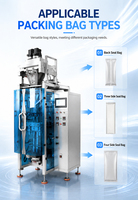 Machine d'emballage VFFS à double voie pour poudre de cacao et chocolat, avec vis sans fin anti-poussière et anti-fuite, pour sachets de poudre fine