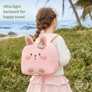 Zaino da Viaggio Unisex a Tema Animale per Bambini 3-6 Anni - Materiale in Neoprene, Chiusura con Cerniera, Design Leggero e Portatile - Product Image 1