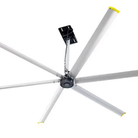Industrieller Axialventilator 10ft Rotorblattdurchmesser 6000m/min Luftstrom 38dB Leise Dachmontage für Werkstatt Lager Viehzucht