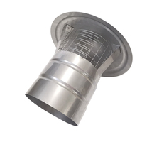 Capot de cheminée galvanisé personnalisé de 100mm 150mm pour capots de vent capot de cheminée pluie de gaz capot de gaz pluie
