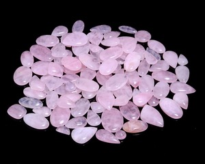 Cabochon en quartz rose naturel, pierre brute rose en vrac, vente en gros pour la fabrication de bijoux - Product Image 2