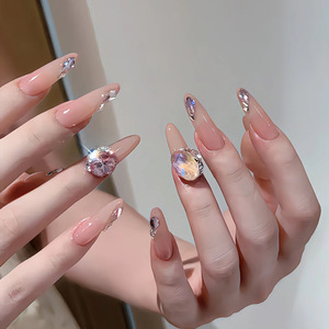 Haute qualité 24 pièces pointe française presse-sur ongles artificiels ABS matériel faux ongles <span class=keywords><strong>pour</strong></span> doigts prix usine en gros - Product Image 5
