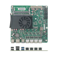 BKHD Motherboard MINI ITX NAS penjualan terbaik Celeron N5105 6 * SATA 2 * M.2 4 * Lan untuk Router Server PC Mini industri