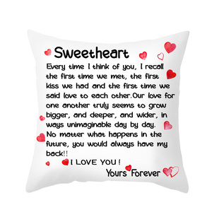 JYM <span class=keywords><strong>personnalisé</strong></span> mode nom <span class=keywords><strong>message</strong></span> lettre d'amour taie d'oreiller <span class=keywords><strong>personnalisé</strong></span> cadeau enveloppe taie d'oreiller cadeau d'anniversaire - Product Image 6