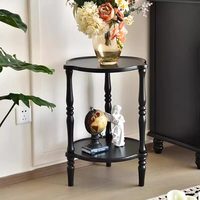 Étagère de présentation multi-niveaux de style rétro, étagère de rangement verticale, support à fleurs en bois massif à quatre niveaux, étagère d'angle, étagère latérale