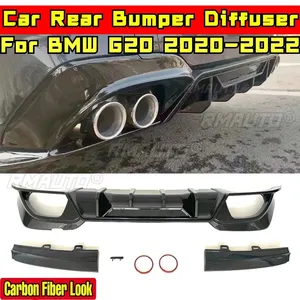 <b>For</b> BMW G20 2020-2022 Body Kit BMW G20 Rear Bumper Splitter Carbon Fiber Look Sports Style Spoiler <b>Diffuser</b> <b>Car</b> Accessories - Product Image 1