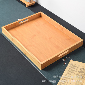 Rectangular Solid Wood <b>Tray</b> Natural Color Pine Serving <b>Tray</b> For Home Tea <b>Dinner</b> Fruit Bread Plate - Product Image 2
