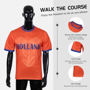 Maillot de fan de football pour l'<span class=keywords><strong>UEFA</strong></span> <span class=keywords><strong>Euro</strong></span> 2024 Maillot de fan de football France, Allemagne, Angleterre, Espagne, Croatie et Portugal - Product Image 5