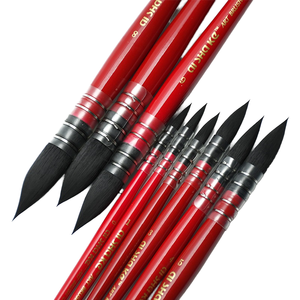 Pinceles Profesionales Redondos para Artista para Acuarela, Gouache y Tinta, Nuevos Suministros <span class=keywords><strong>de</strong></span> Arte, Pinceles Empaquetados Individualmente - Product Image 1
