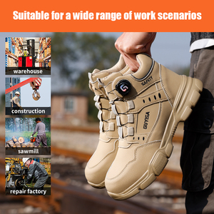 Защитные ботинки GUYISA, противоударные и проколотые Легкие резиновые и пластиковые ботинки для промышленной безопасности - Product Image 4