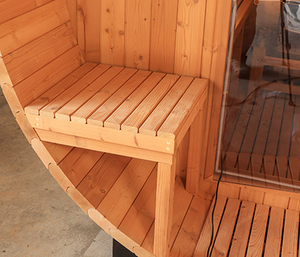 Sauna de Barril de Cedro Rojo Canadiense Caisheng 2026, Superventas, para 4 Personas con Estufa Eléctrica - Product Image 3