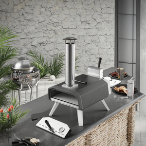 <span class=keywords><strong>Horno</strong></span> <span class=keywords><strong>de</strong></span> Gas <span class=keywords><strong>de</strong></span> 13 pulgadas para el hogar, Pizza, pellets <span class=keywords><strong>de</strong></span> madera horneada, carbón, fuego, vidrio <span class=keywords><strong>de</strong></span> acero inoxidable, función <span class=keywords><strong>de</strong></span> barbacoa individual para el hogar y el Hotel al aire libre - Product Image 5