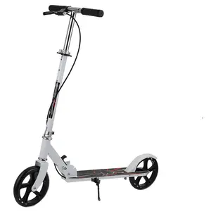 Big Wheel Người Lớn Đá Chân Scooter Với Phanh Tay 2 Bánh Xe Lớn Người Lớn Chân Scooter Gấp Scooter