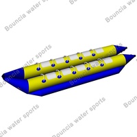 Bateaux de rafting gonflables Bateaux bananes Taille populaire Parc aquatique Radeau Tube Gonflable Banane Flotteur Bateau jeux d'eau Gonflable