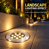 Lampes LED encastrées RGB étanches IP65, dimmables, 1W/3W, pour extérieur, jardin, aménagement paysager, pelouse, allée, entrée de garage