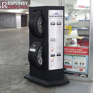 Présentoir de sol en métal support de pneu <span class=keywords><strong>automobile</strong></span> multilatéral pour vitrine haute visibilité dans le <span class=keywords><strong>garage</strong></span> de l'atelier du magasin 4S du <span class=keywords><strong>concessionnaire</strong></span> <span class=keywords><strong>automobile</strong></span> - Product Image 5