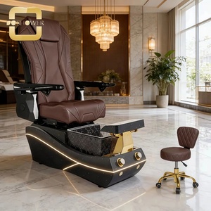 Estación de Pedicura Profesional con Reclinación Ajustable y Reposapiés con Tapicería Premium y Base Resistente para Salón de Uñas - Product Image 3