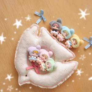 En stock 100% authentique 8 pièces/boîte Série Happy Sunday Boîte mystère Mignonne poupée en peluche PVC Dimoo Animal Porte-clés Pendentif Cadeau pour enfants - Product Image 2