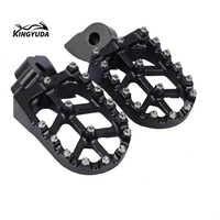 Pedales Anchos Antideslizantes de Aluminio Aeroespacial CNC OEM, Personalizados, Ligeros y con Diseño Hueco para Yamaha Tenere 700 World Raid Adve