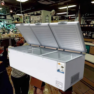 Réfrigérateur commercial horizontal à trois portes, congélateur supérieur, grande capacité, <span class=keywords><strong>armoire</strong></span> à glace de grande capacité - Product Image 2