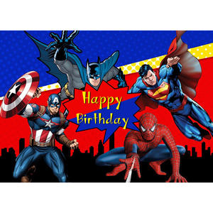 Fondo Fotográfico <span class=keywords><strong>de</strong></span> Cumpleaños <span class=keywords><strong>de</strong></span> Superhéroes, Pancarta <span class=keywords><strong>de</strong></span> Fiesta <span class=keywords><strong>de</strong></span> <span class=keywords><strong>Los</strong></span> Vengadores y <span class=keywords><strong>la</strong></span> <span class=keywords><strong>Liga</strong></span> <span class=keywords><strong>de</strong></span> <span class=keywords><strong>la</strong></span> Justicia, Fondo <span class=keywords><strong>de</strong></span> Superman y Spider-Man Personalizable - Product Image 1