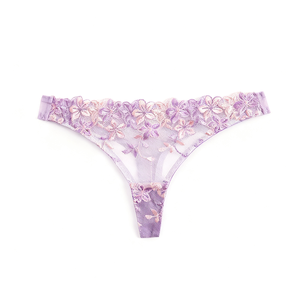 Conjunto de lencería transparente Sexy para mujer seductora romántica, ropa moldeadora de cuerpo con bordado de encaje, lencería de lujo translúcida, Conjunto de sujetador y pantalón - Product Image 5