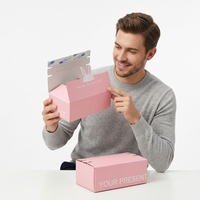 Boîtes d'emballage cosmétiques personnalisées en carton ondulé recyclable en forme de livre ou d'avion – Tendance mode