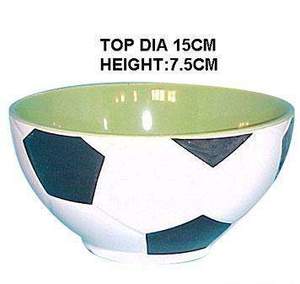 <span class=keywords><strong>Tazones</strong></span> <span class=keywords><strong>Grandes</strong></span> de Cerámica con Forma de Balón de Fútbol, <span class=keywords><strong>Personalizados</strong></span> con Calcomanías, Precio de Fábrica Promocional - Product Image 4