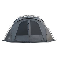 Tente de camping géodésique résistante au vent et imperméable, grande tente familiale pour 4 à 6 personnes, idéale pour le camping en voiture, fabrication directe d'usine, OEM/ODM