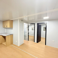 Vente directe d'usine, villa préfabriquée modulaire extensible de 20 pieds, 30 pieds, 40 pieds, maison-conteneur de luxe, structure en acier, chambre à coucher, appartement
