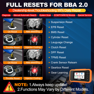 LAUNCH Creader Elite 2.0 BBA Full System <b>Diagnostic</b> Scanner OBDII Active Test Vehicle <b>Tools</b> - Product Image 4