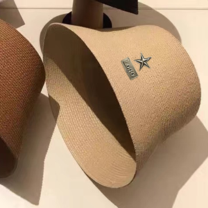 Sombrero de Pescador Personalizado con Logotipo, Color Sólido, de Paja, Unisex, Casual, para Primavera/Verano, 56-58CM - Product Image 3