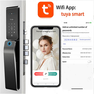 Marque supérieure de la Chine nouvellement conception fabricant personnalisé noir Smart Security Serrure de porte intelligente intelligente avec caméra - Product Image 3